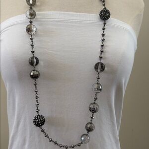 R.J. Graziano, crystal gunmetal-chain.